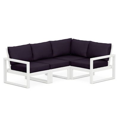 Edge Outdoor 4 Piece Modular Deep Seating Set