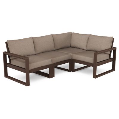 Edge Outdoor 4 Piece Modular Deep Seating Set