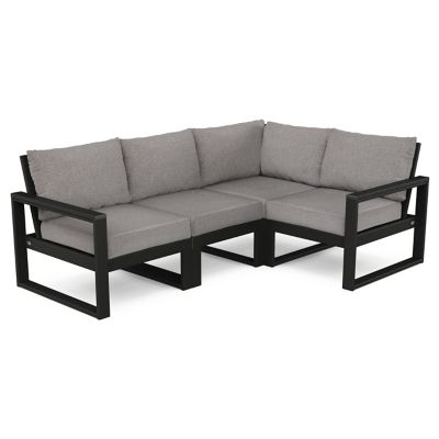 Edge Outdoor 4 Piece Modular Deep Seating Set