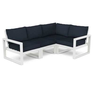 Edge Outdoor 4 Piece Modular Deep Seating Set