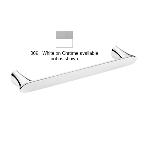 Belle Organic Towel Bar (16 Inch/White on Chrome) - OPEN BOX