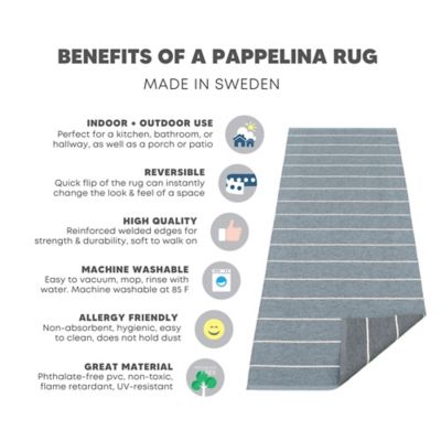 Pappelina Reversible Indoor Outdoor Water Resistant Rugs, 3 Colors