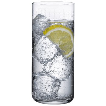 Finesse Grid Long Drink Glass