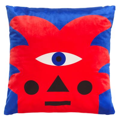 Oggian Red Palm Throw Pillow