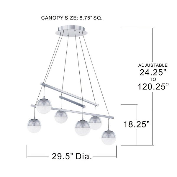 Macario LED Chandelier