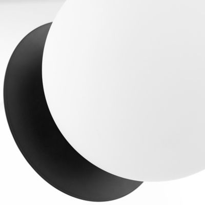 Shown in Matte Black finish, Detail view, unlit