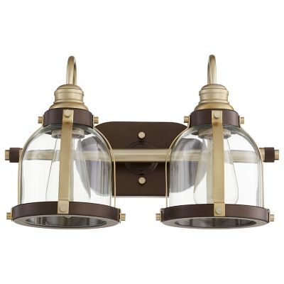 Banded Dome Vanity Light