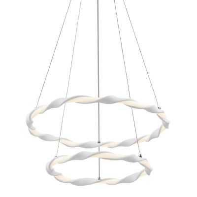 Fiorello LED Semi-Flush Mount Light/Pendant (White)-OPEN BOX