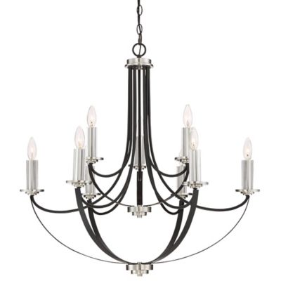 modern black crystal chandelier