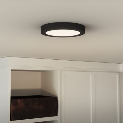 Shown in Earth Black finish, Small size, lit