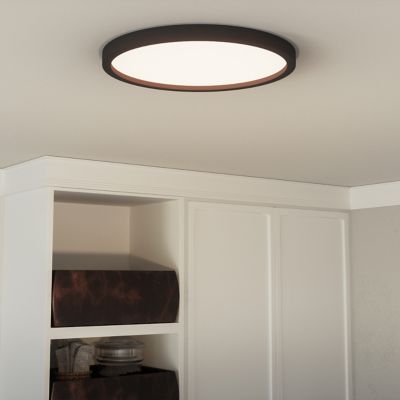 Shown in Earth Black finish, Large size, lit, in use