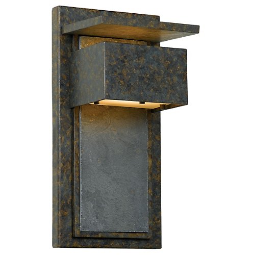 Zephyr Outdoor Wall Sconce (Frosted/Bronze/Small)- OPEN BOX