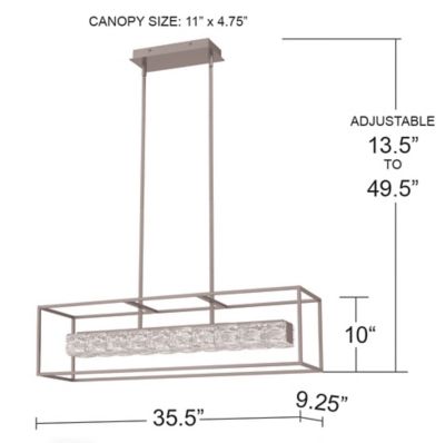 Dazzle LED Linear Suspension by Quoizel at Lumens.com