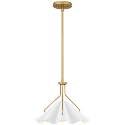 2 Light Antique Brass Convertible Mini Pendant/Ceiling Mount