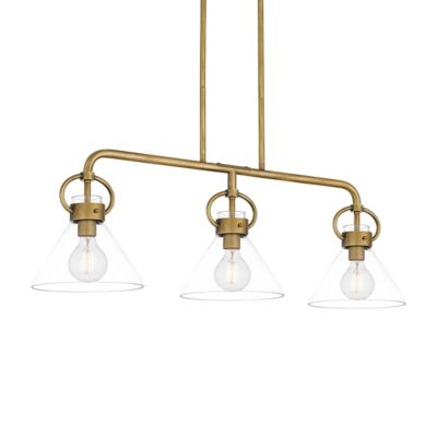 Webster Linear Suspension (Weathered Brass) - OPEN BOX