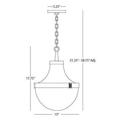 Brighton Pendant by Robert Abbey at