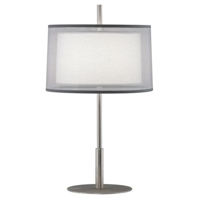Saturnia Accent Lamp(Ascot White|Steel with Silver)-OPEN BOX
