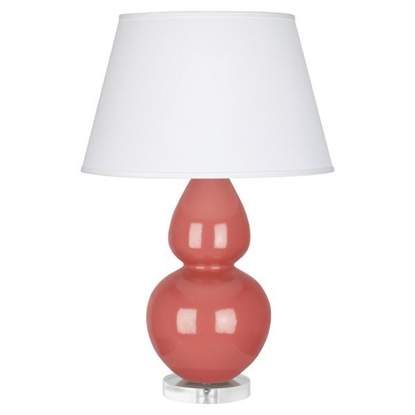 Double Gourd Table Lamp with Lucite Base