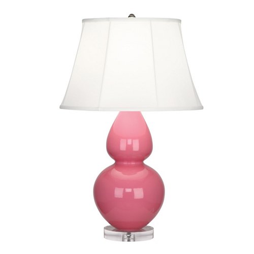 Double Gourd Table Lamp (Pink/Ivory) - OPEN BOX RETURN