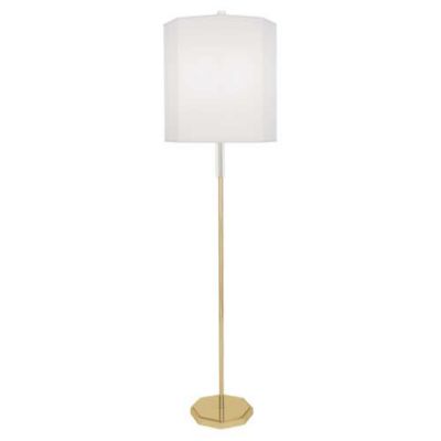 RONDA TABLE LAMP - Brass Finish on Metal Body with Crystal Center Piece and  Base, Hardback Shade - all lighting