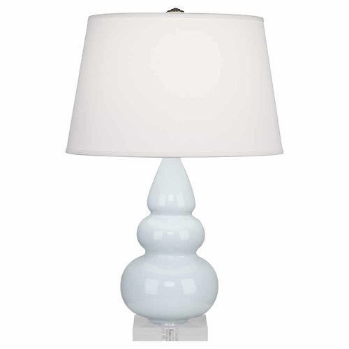 Small Triple Gourd Table Lamp (Baby Blue) - OPEN BOX RETURN