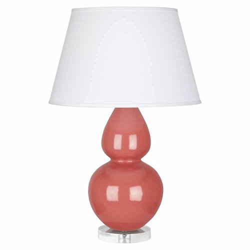 Double Gourd Table Lamp (Lucite/Melon/Pearl)-OPEN BOX RETURN