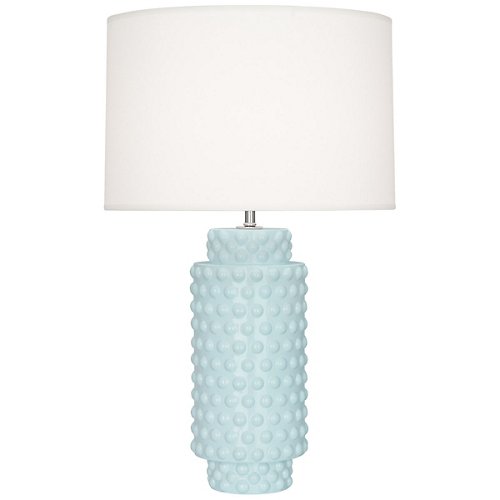 Dolly Table Lamp(Baby Blue Glazed Textured Ceramic)-OPEN BOX
