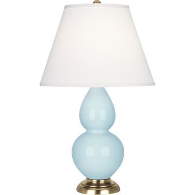 Double Gourd Accent Table Lamp (Baby Blue|Brass) - OPEN BOX