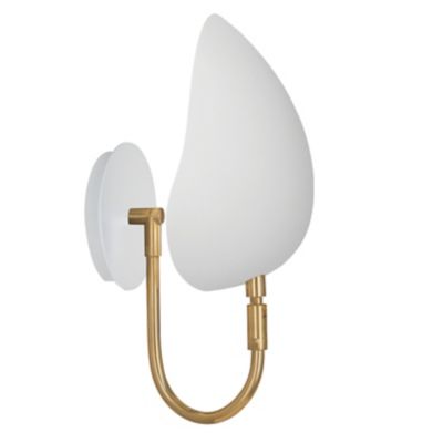 Rico Espinet Racer Wall Sconce (Brass with White) - OPEN BOX