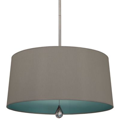Williamsburg Pendant (Grey w/Mayo Teal|Nickel) - OPEN BOX
