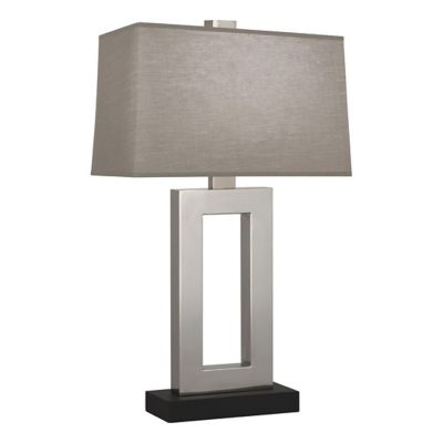Doughnut Table Lamp (Smoke Gray|Antique Silver) - OPEN BOX