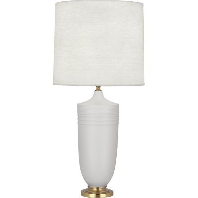 Hadrian Table Lamp (Matte Dove|Brass) - OPEN BOX