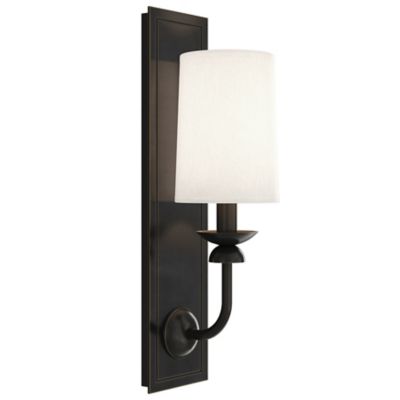 William Rectangular Backplate Wall Sconce
