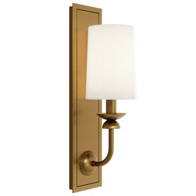 William Rectangular Backplate Wall Sconce