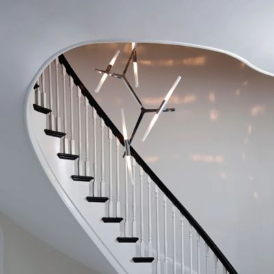 Shown in Bronze finish, Straight Cut glass, in use