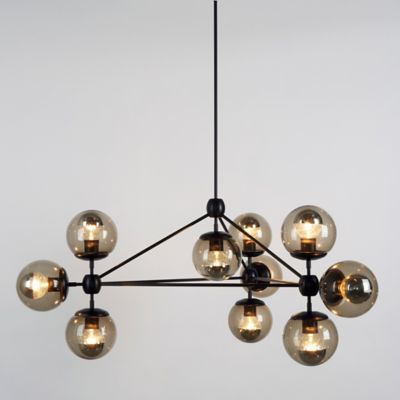 Modo 3 Sided Chandelier - 10 Globes