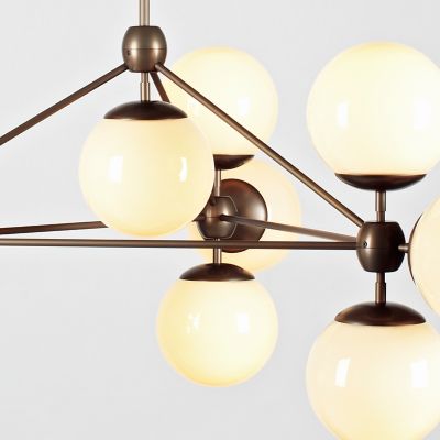 Modo 3 Sided Chandelier - 10 Globes