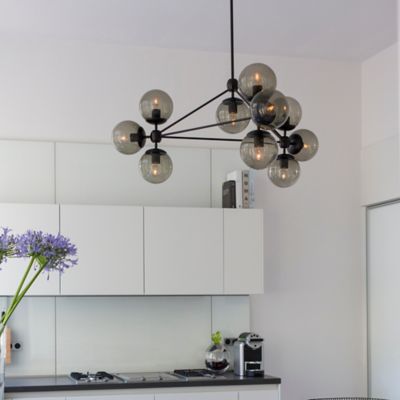 Modo 3 Sided Chandelier - 10 Globes