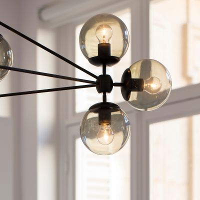 Modo 3 Sided Chandelier - 10 Globes