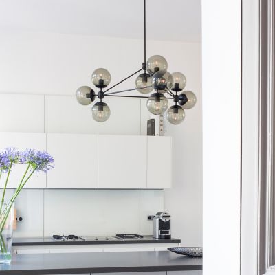 Modo 3 Sided Chandelier - 10 Globes