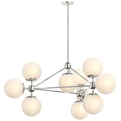 Modo 3 Sided Chandelier - 10 Globes