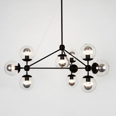 Modo 3 Sided Chandelier - 10 Globes