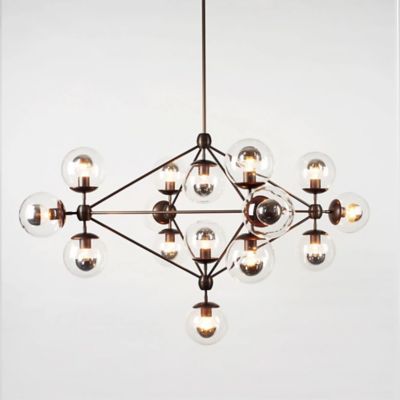 Modo 4 Sided Chandelier - 15 Globes