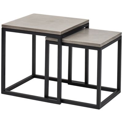 Mixx Stax Nesting Square End Table - Set of 2