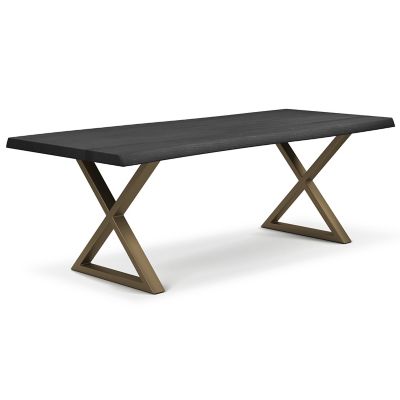 Brooks X-Base Rectangular Dining Table