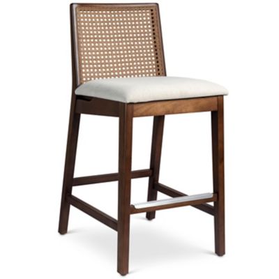 Modern Brazilian Nardia Cane Stool