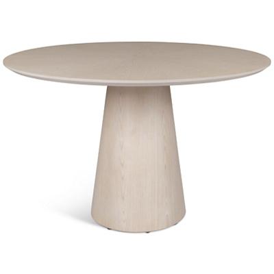 Modern Brazilian Mona Wooden Top Round Dining Table