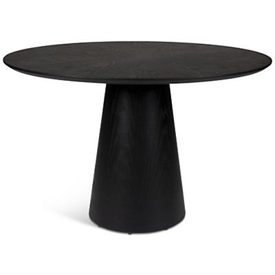 Modern Brazilian Mona Wooden Top Round Dining Table