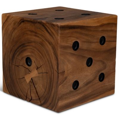 Naturals Dice End Table