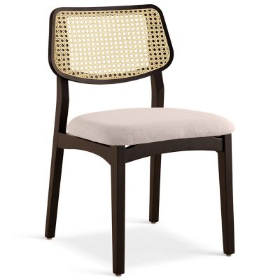 Modern Brazilian Beth Cane Side Chair